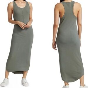 Splendid Raven Henley Maxi Dress NWOT